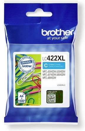 Brother Original Tintenpatrone LC-422XLC Cyan für Inkjet-Drucker - Bild 1