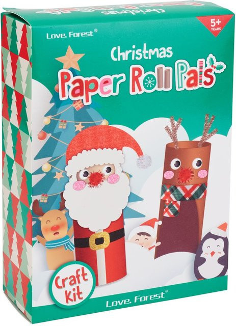 VBS Bastelset Papprollen Weihnachtsmann und Rentier ab 5 Jahren - Bild 1