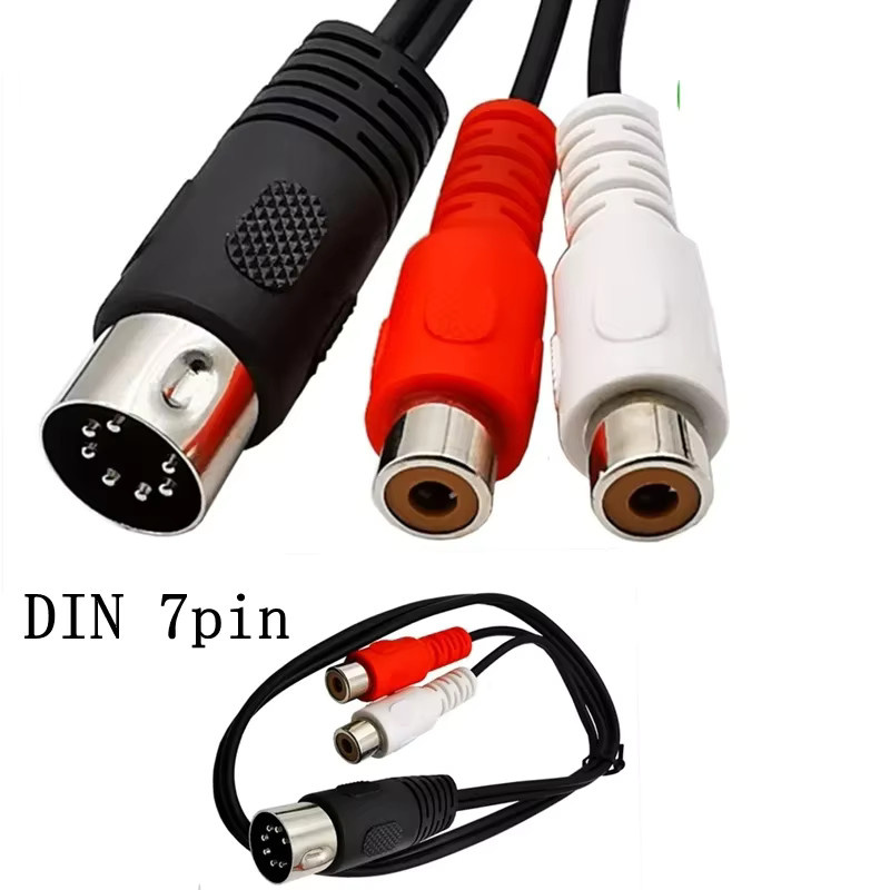 BSN Audiokabel MIDI auf 2 Dual-RCA mit 7-poligem DIN-Stecker - Bild 6
