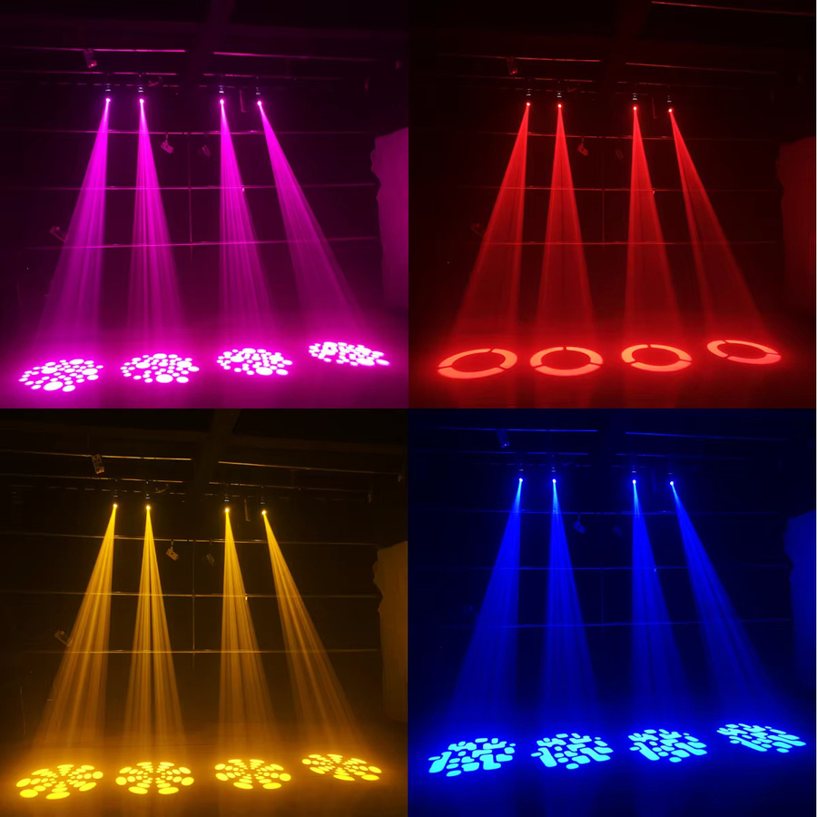 DJXFLI 75W LED Moving Head Scheinwerfer mit RGB-Effekten in Schwarz - Bild 6