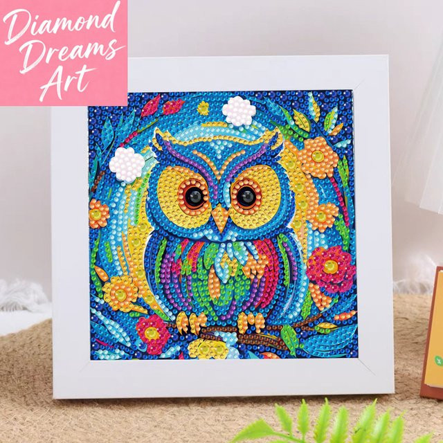 5D-Diamant-Cartoon-Tier, DIY Kinder-Kristalldiamant Aufkleber, Bunt / Mehrfarbig - Bild 1