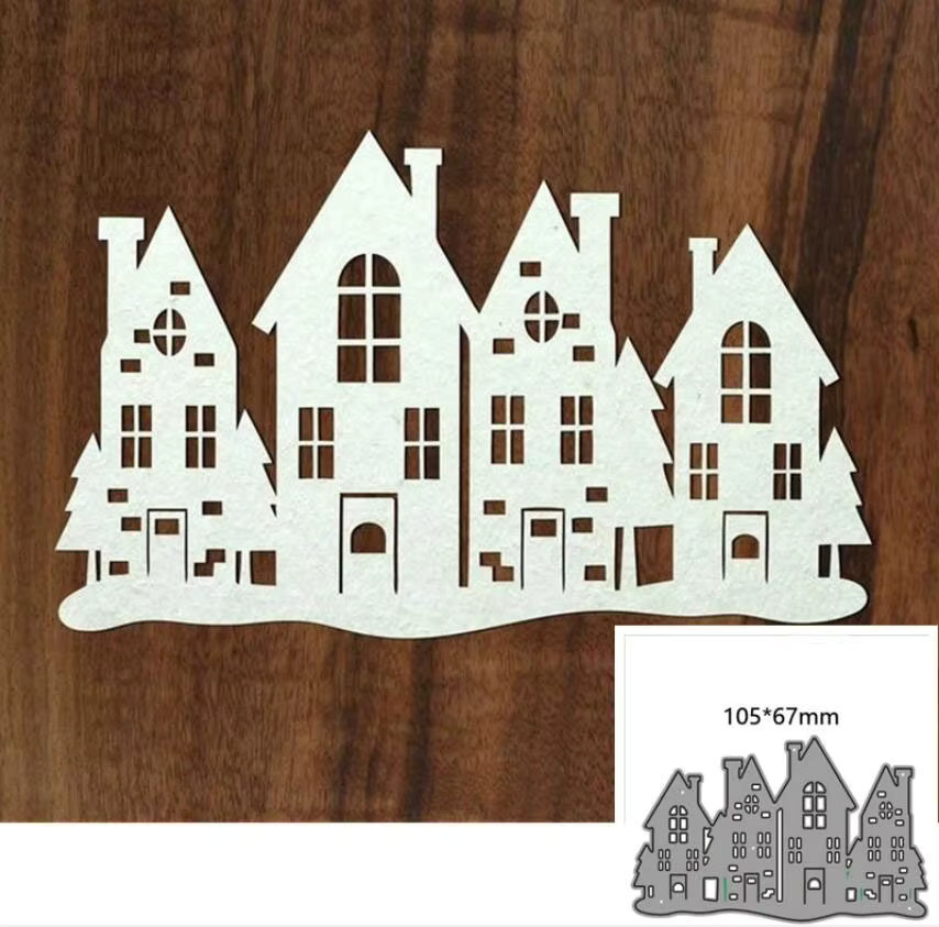 Haus Handwerk Metall Stanzformen für Scrapbooking und Papierprägung als Bastelvorlage für DIY Karten und Dekoration - Bild 2