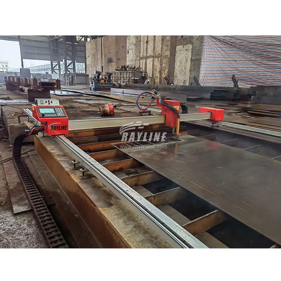 RANCLAI Hochgeschwindigkeits-CNC-Plasmaschneidemaschine mit Schrittmotorenkern und Lagermotor, Farbe: Rot, Arbeitsbereich: 1500 x 300 mm - Bild 3