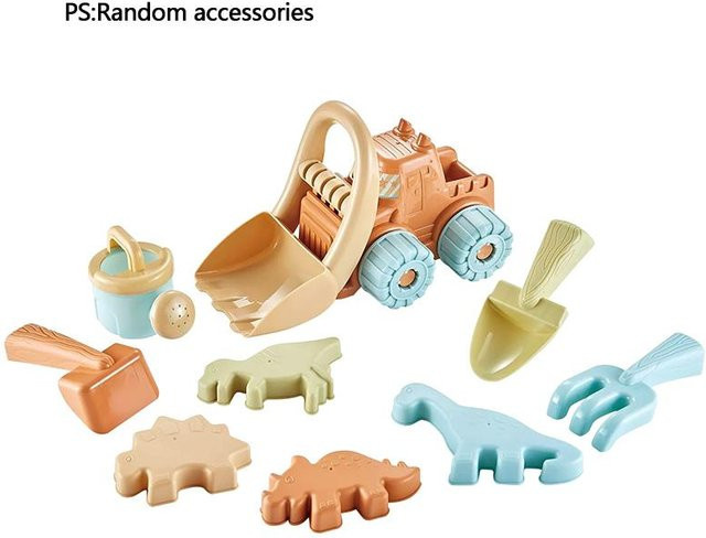 Yiran toy Kinder Strandspielzeug Set, Schaufel, Spielzeugauto, Bunt / Mehrfarbig, ab 3 Jahre - Bild 1