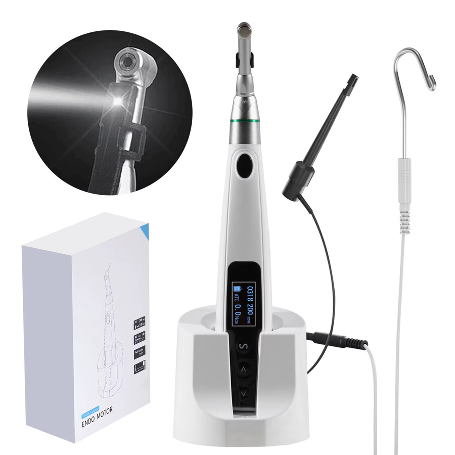 YABANGBANG 2-in-1 Endomotor mit integriertem Apex-Locator für die endodontische Wurzelkanalbehandlung, kabellos, Weiß - Bild 1
