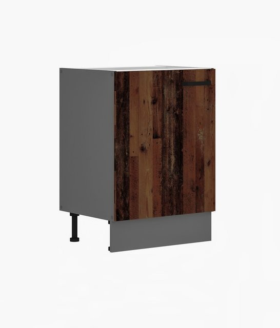 Unterschrank OLD STYLE in Old Wood Optik, Breite: 60 cm - Bild 1