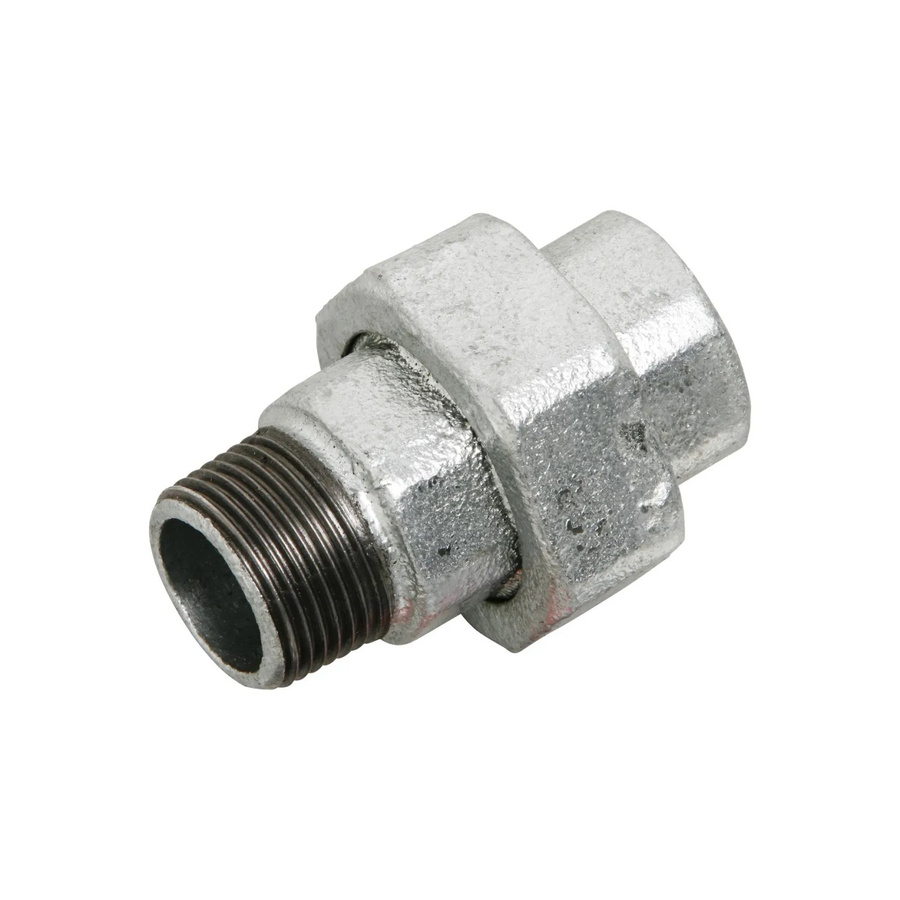 LUX-TOOLS Übergangsverschraubung AG 33,3 mm (R 1) x IG 30,3 mm (Rp 1), verzinkt, silber - Bild 2