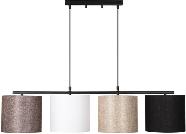 Opviq Pendelleuchte Valiz-4721 in Weiß und Schwarz mit 4 E27 Fassungen, B/H/T/L: 110 x 120 x 25 x 110 cm - Bild 1