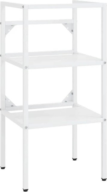 vidaXL Badezimmer Waschtischgestell aus Eisen in Weiß, B/T/H: 40 x 38 x 83 cm - Bild 1