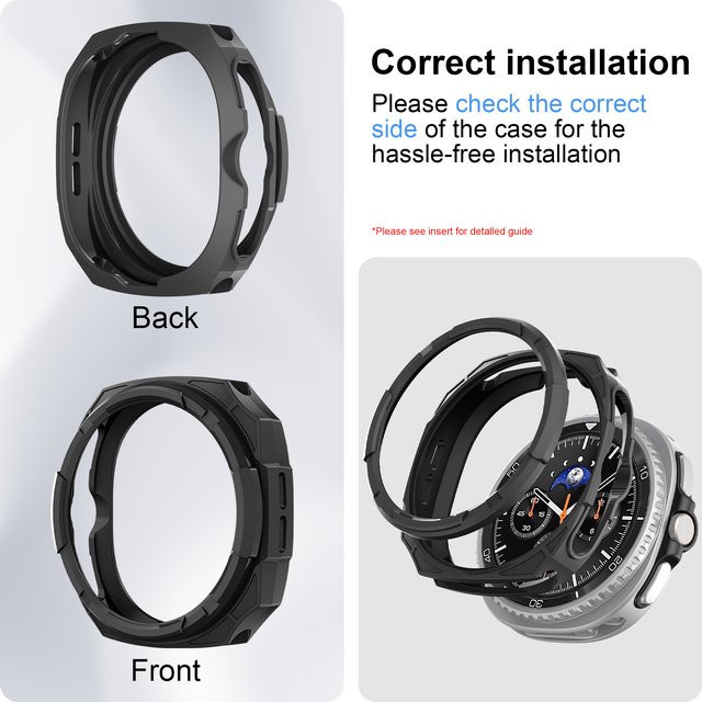 LCAPLE Schutzhülle für Samsung Galaxy Watch 8 Classic, 46 mm, PC, rot - Bild 1