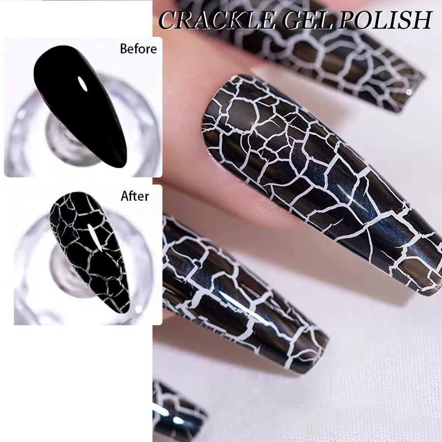 Heimat Frisch Crackle Gel-Nagellack, Blau, Glänzend, 7 ml - Bild 5