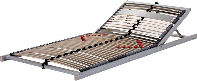 BECO 7-Zonen Luxus-Lattenrost Trio Powerflex mit 42 Leisten, Schulterabsenkung und verstellbarem Kopfteil, Farbe: Braun, B/T: 100 x 200 cm - Bild 1