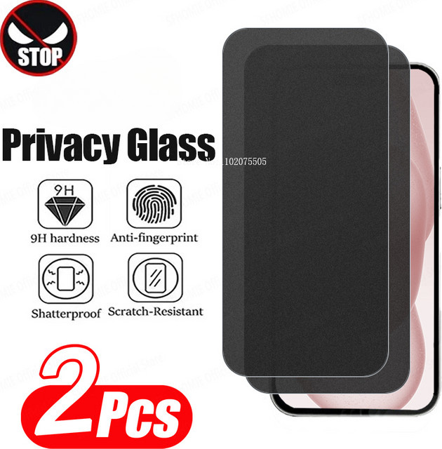 2 Stück Sichtschutz-Displayschutz aus gehärtetem Glas für Google Pixel 1 2 3 4 3A XL 5 6 7 8A in Transparent - Bild 1