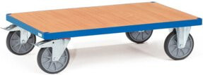 Fetra Plattformwagen 2593 in Blau mit TPE-Reifen und 600kg Tragkraft - Bild 1