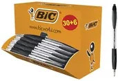 BIC Atlantis Classic Druckkugelschreiber mit schwarzer Tinte, 36er Packung - Bild 1