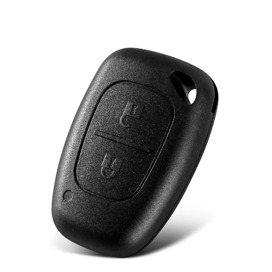 KEYYOU Auto Schlüsselhülle für Renault Opel Vauxhall und Nissan Vivaro Primastar, 2 Tasten, Schwarz - Bild 2