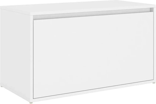vidaXL Flurbank in Weiß aus Holzwerkstoff, B/T/H: 80 x 40 x 45 cm - Bild 1