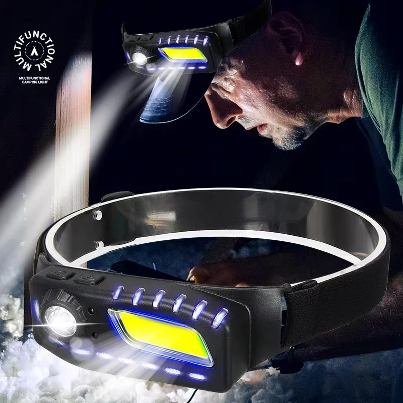 Heinast Tragbarer Induktionsscheinwerfer in Schwarz mit wiederaufladbarem Akku und IPX4 Wasserdichtigkeit für Outdoor, Camping und Nachtangeln - Bild 3