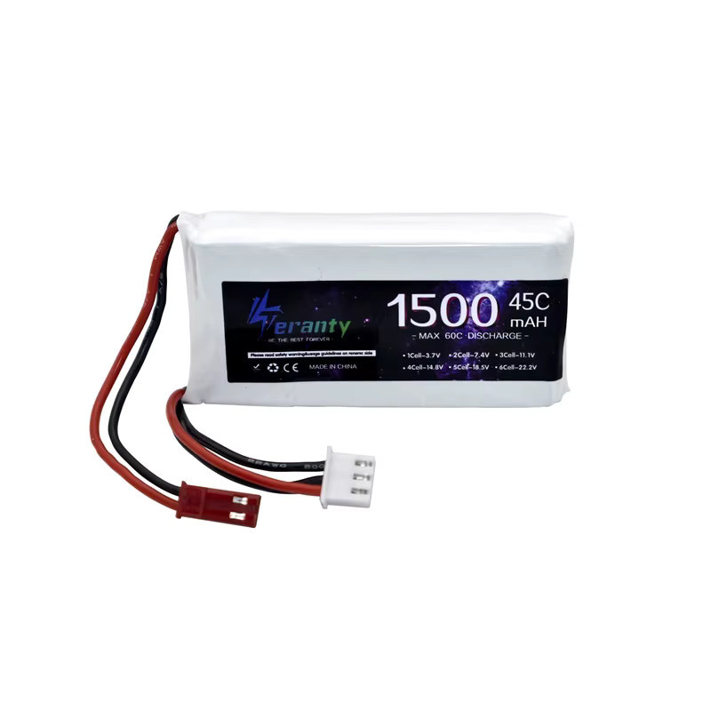 TERFPV 2S LiPo Akku 7,4 V mit XT60 Anschluss für RC Hubschrauber und Autos, 1500 mAh - Bild 2
