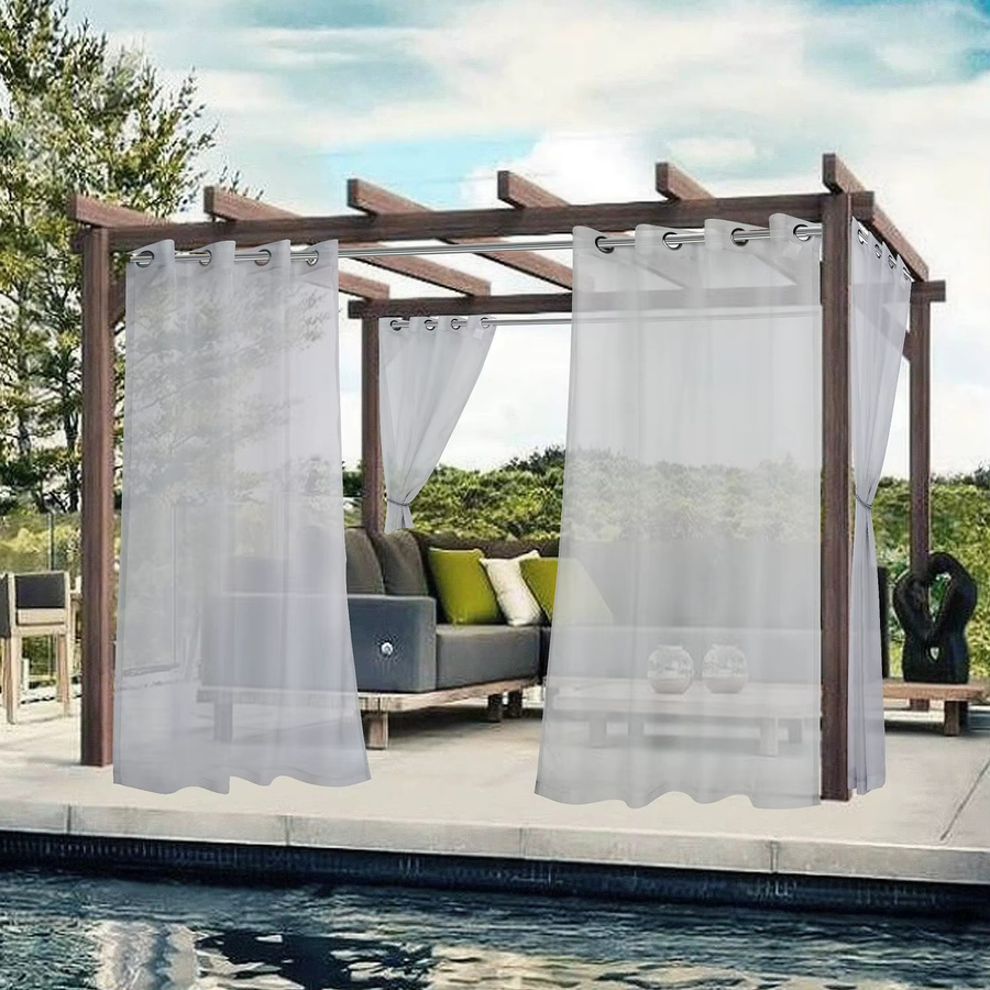 Nocnott Wasserdichter Outdoor-Sichtschutzvorhang transparent für Terrasse, Wintergarten und Poolhut - Bild 2