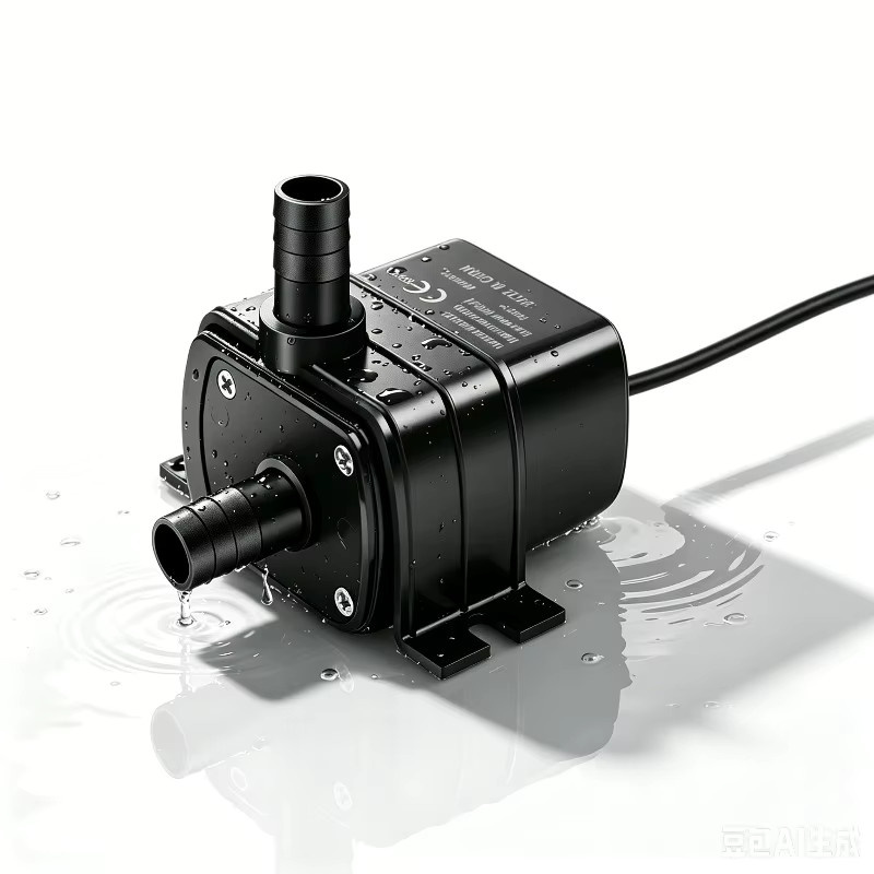 Bürstenlose Mikro-Tauchpumpe DC 12V 4,8W für Aquarium und Hydroponik in Schwarz, 3M Förderhöhe - Bild 2
