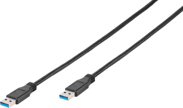 Vivanco USB 3.1 Gen.1 Anschlusskabel USB Type A auf USB Type A, Schwarz, Länge: 1,8 m - Bild 1