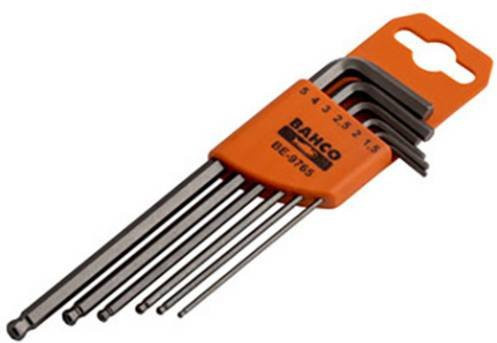 Bahco Winkelschraubendreher-Set 6-teilig in Orange mit den Größen 1.5 mm, 2 mm, 2.5 mm, 3 mm, 4 mm und 5 mm - Bild 1