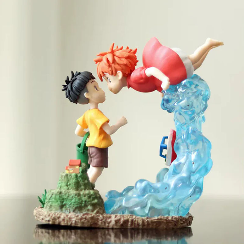Bandai Ponyo auf der Klippe Anime-Actionfigur aus Kunststoff, mehrfarbig - Bild 4