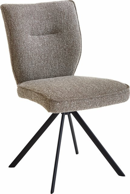 Polsterstuhl STUDIO-LINE von NIEHOFF SITZMÖBEL in Schwarz und Grau mit Metallgestell und Polyesterbezug - Bild 1