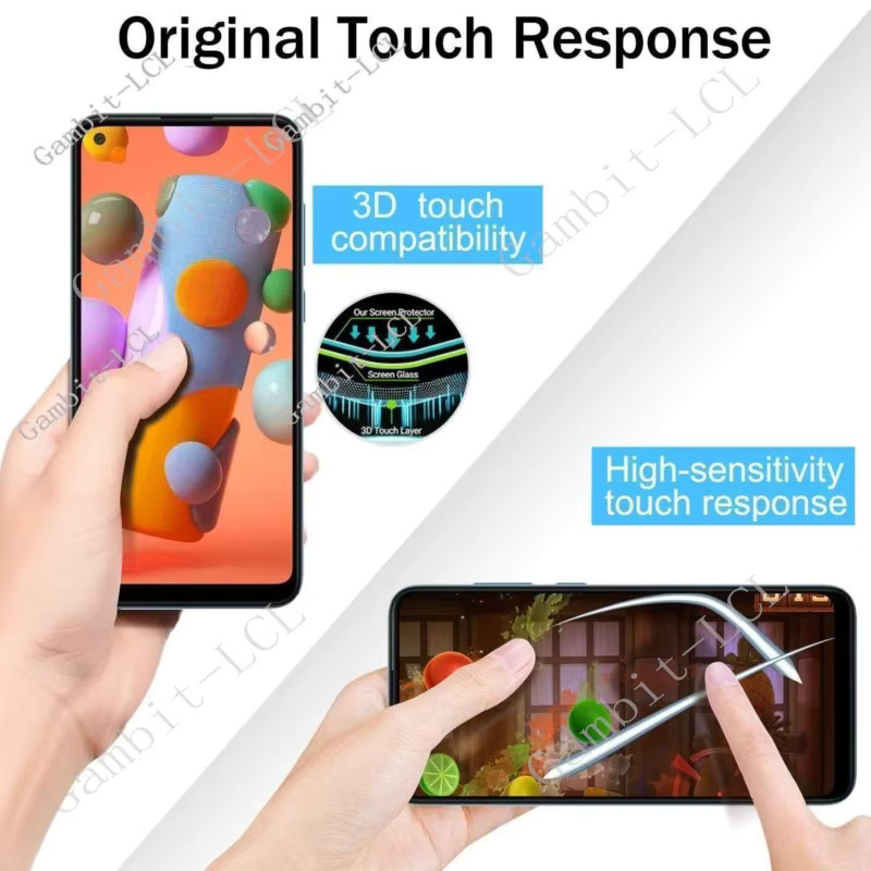 Gambit-LCL Gehärtetes Glas Displayschutzfolie für T-Mobile REVVL 8, REVVL 7 und T Phone 3, 6,6 Zoll, Transparent, 2-5 Stück - Bild 5