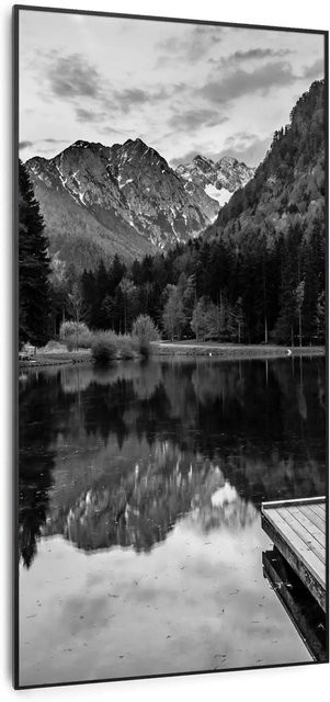 Klarstein Wonderwall Air Art Smart Infrarotheizung mit App-Steuerung, Motiv See, Schwarz, B: 120 cm, H: 60 cm, 700 W - Bild 1