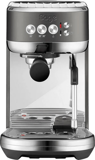 Sage Bambino Plus Siebträgermaschine aus Edelstahl in Schwarz mit PID-Temperaturkontrolle und Dampflanze - Bild 1