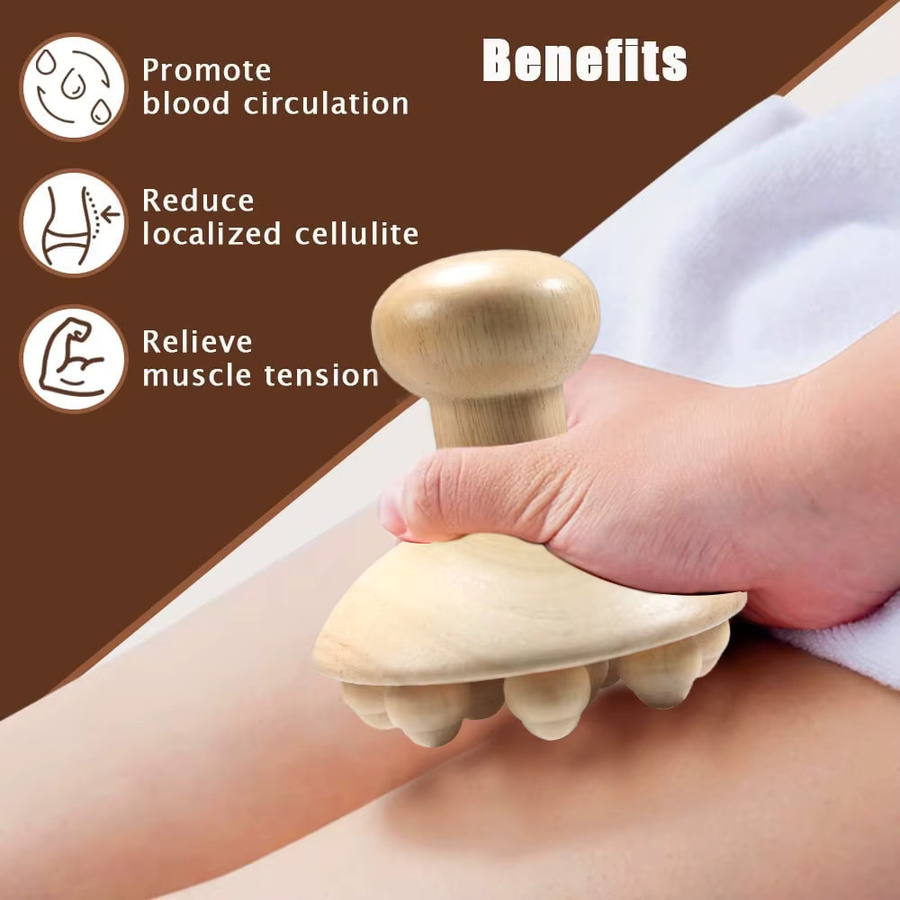 YQQGD Massagebecher für Holztherapie und Lymphdrainage, Unisex - Bild 4