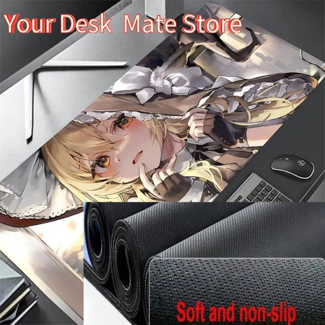 Potdemiel Anime Mauspad Touhou Projekt Kirisame Marisa Schreibtischmatte Gaming Zubehör Multicolour - Bild 1