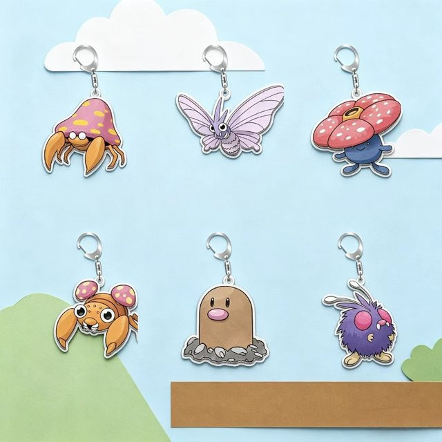 Keeppley Pokémon Diglett, Acryl Spielzeug - Bild 1