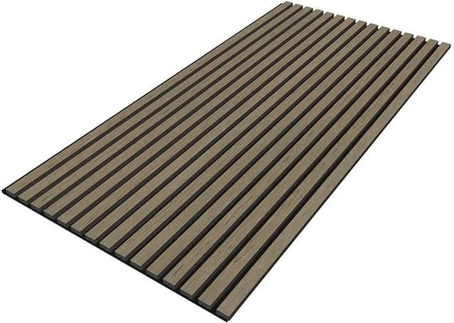 Swiss Aqua Technologies Akustikpaneel aus MDF mit Lamellen in Geräuchert Eiche, B: 60 cm, H: 120 cm - Bild 1