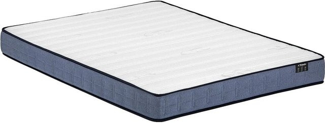 Ysmée Standardmatratze mit Taschenfederkern und Komfortschaum, Weiß, B/T: 140 x 190 cm - Bild 1
