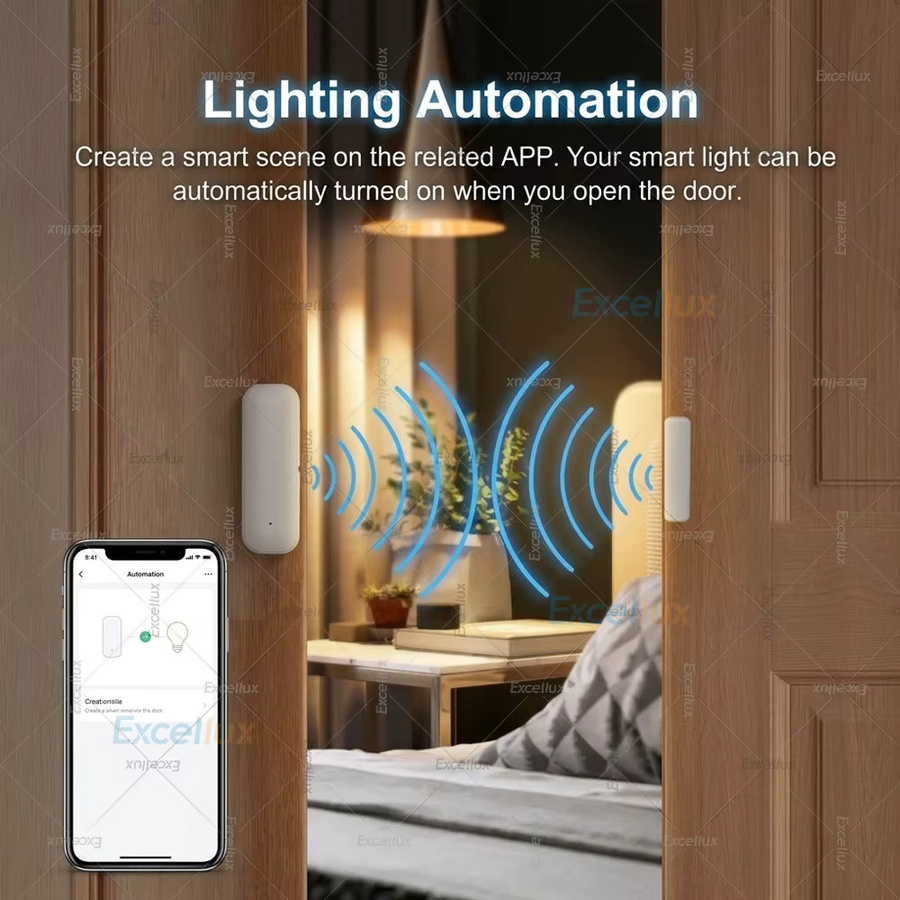 Tuya Zigbee Türsensor Fenster-Offen-Geschlossen-Detektor für dein Smart Home Sicherheitssystem in Weiß, kompatibel mit Home Assistant Z2MQTT - Bild 4