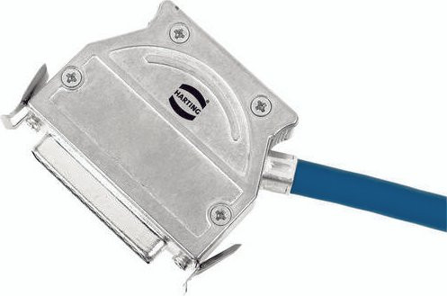 HARTING Schalengehäuse aus Zinkdruckguss in Silber, Artikelnummer 61 03 001 0012 - Bild 1