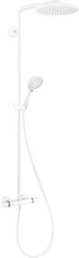 Hansgrohe Showerpipe Raindance Select S mit Thermostat, Handbrause und Kopfbrause, 1-Jet, Mattweiß - Bild 1