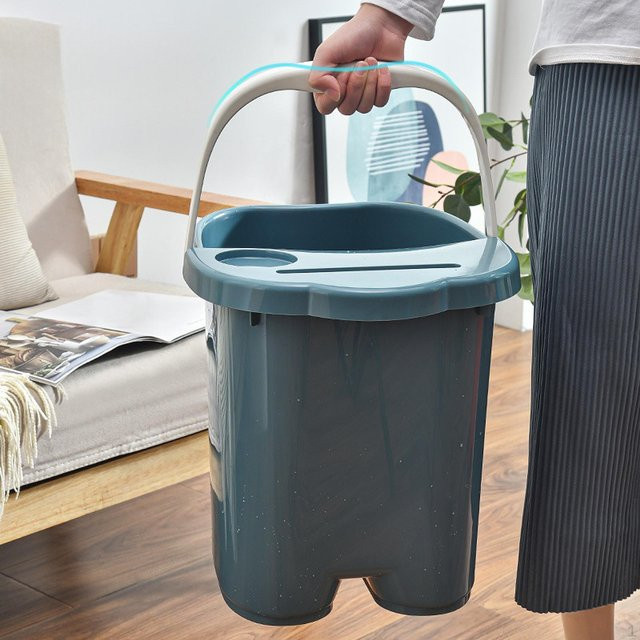 Fußbadewanne für Erwachsene von Crafttradeonline in Blau zur Pflege von Füßen und Zehennägeln - Bild 1