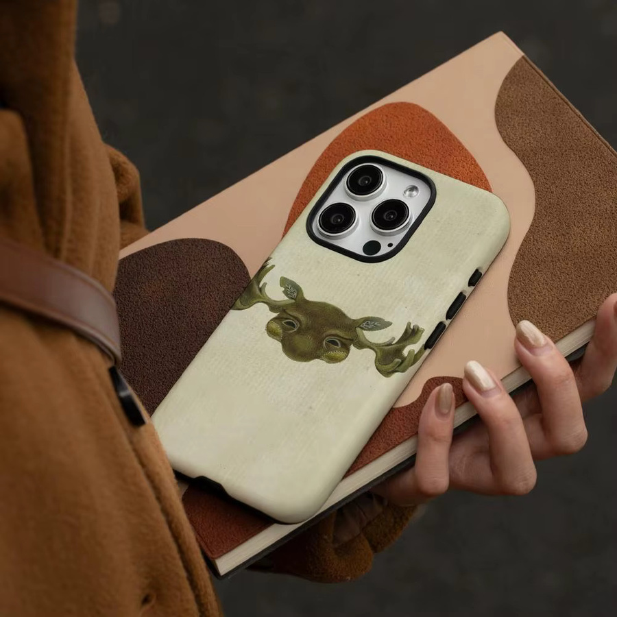 Y-Yaelokre Sänger Handyhülle für iPhone 17 16 15 14 13 12 Pro Max Plus in Beige mit glänzender HD-Doppelschicht-Flüssigkeits-Hartschale - Bild 3