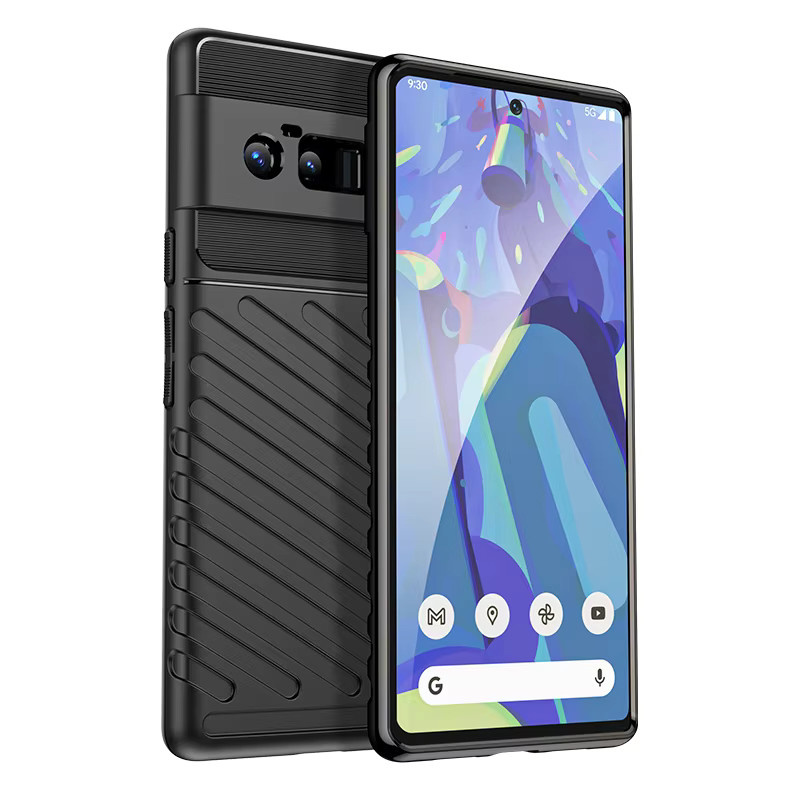 Stoßfeste Silikon-Handyhülle für Google Pixel 6 und Google Pixel 6 Pro in Blau - Bild 5
