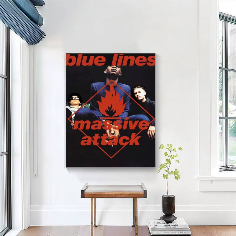 M-Massive A-Attack High-End Fashion Poster-Aufkleber in Schwarz, moderne Wanddekoration für Wohnzimmer und Eingangsbereich, B/H: 35 x 25 cm - Bild 4