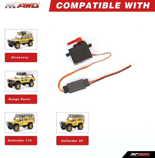 RCAWD FCX24M 9g Metallgetriebe Servo Kit, 1:24, Zubehör - Bild 1