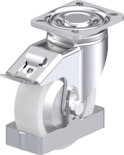 Blickle Stahlblech-Lenkrolle LH-SPO 125G-1-FI-FA-FS in Silber, Rad-Durchmesser: 125 mm, Tragfähigkeit: 700 kg - Bild 1