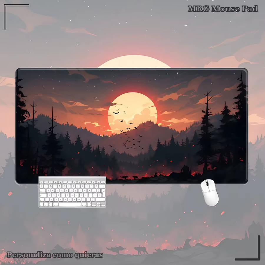Mairuige Forest Schreibtischunterlage XXL als Tastaturmatte und Mauspad in Multicolour - Bild 2
