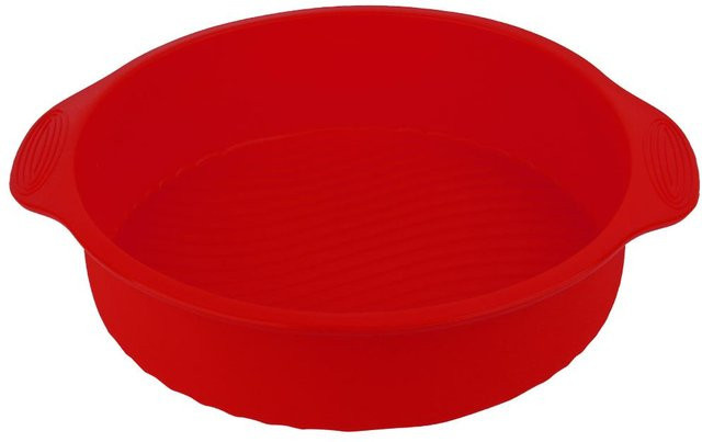 DIYelecs Runde 3D Silikon Backform in Rot, Antihaftbeschichtet - Bild 1