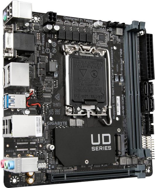 Gigabyte H610I DDR4 Mainboard Mini-ITX LGA 1700 für Intel Core i9 i7 i5 i3 Celeron Pentium Schwarz - Bild 2