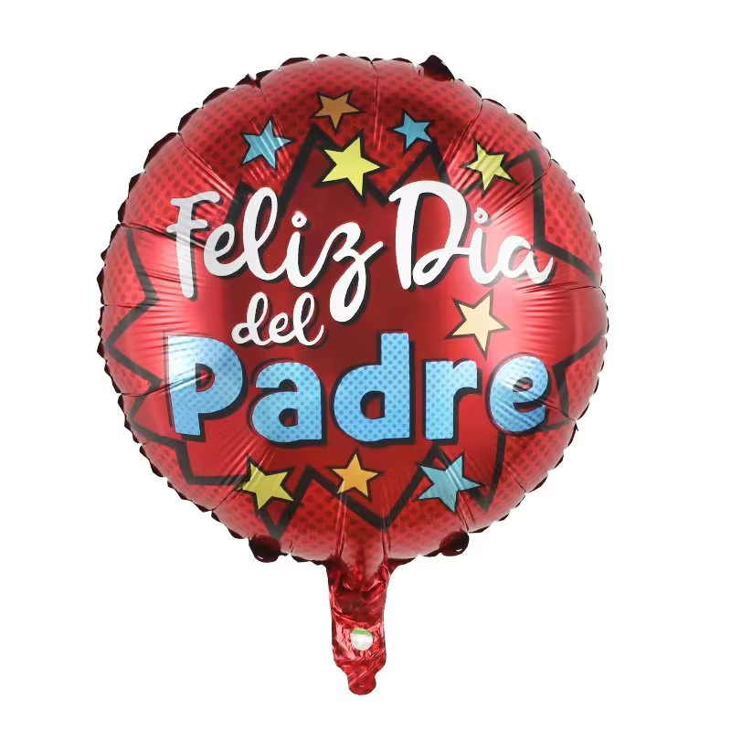 10 Stück Happy Father's Day Folienballons in Spanisch und Englisch für deine Party Dekoration, 18 Zoll - Bild 2
